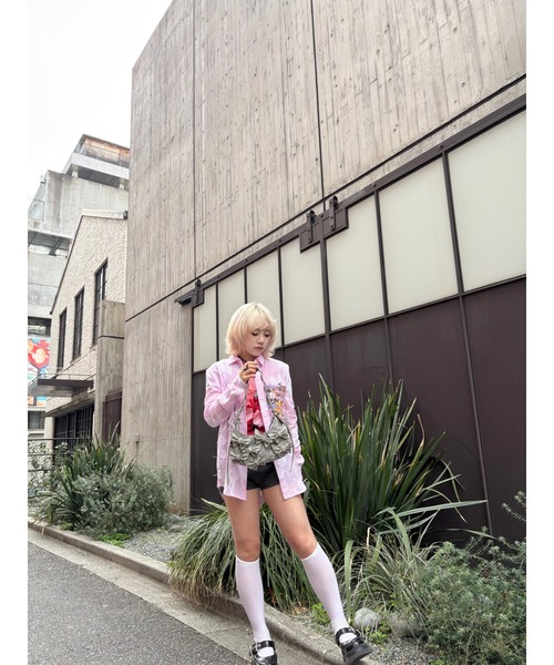Desigual（デシグアル） ブラウス シャツ ピンクフローラルジャカード