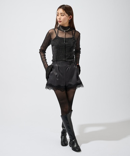 Ellno de Mavie（エルノデメヴィ） パンツ レースドッキングショート