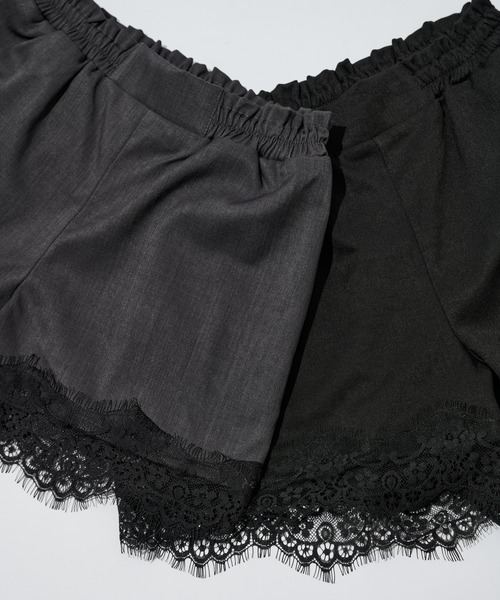 Ellno de Mavie（エルノデメヴィ） パンツ レースドッキングショート
