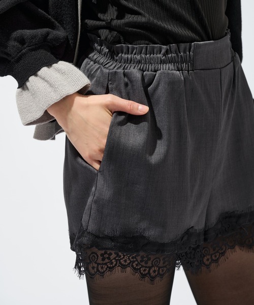 Ellno de Mavie（エルノデメヴィ） パンツ レースドッキングショート