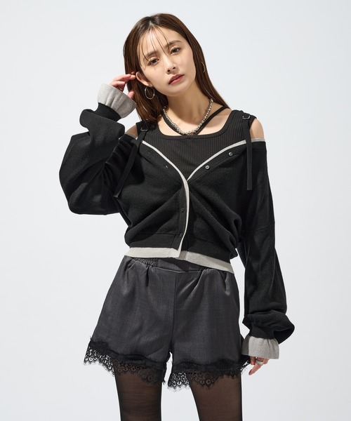 Ellno de Mavie（エルノデメヴィ） パンツ レースドッキングショート