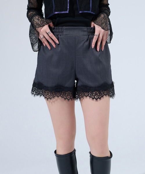 Ellno de Mavie（エルノデメヴィ） パンツ レースドッキングショート
