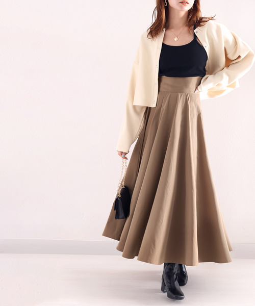 「classicalelf」 フレアスカート X-LARGE アイボリー レディース_画像3