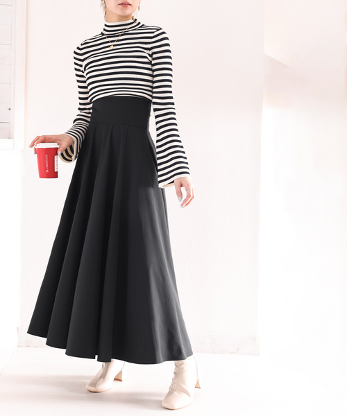 「classicalelf」 フレアスカート X-LARGE アイボリー レディース_画像8