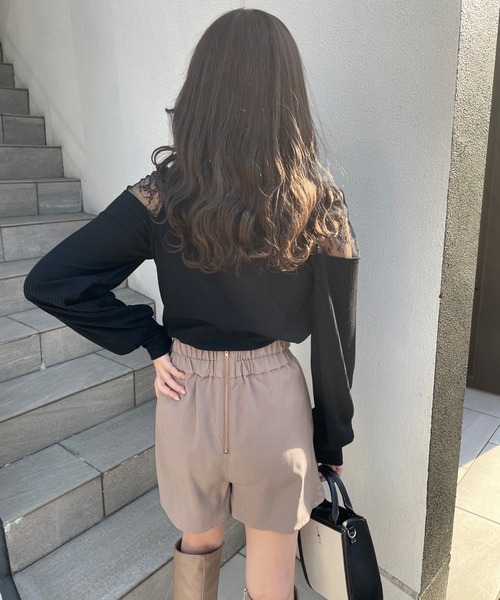 「one after another NICE CLAUP」 ショートパンツ FREE ブラック レディース_画像2