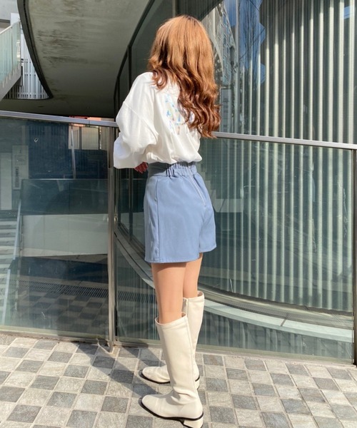 「one after another NICE CLAUP」 ショートパンツ FREE ブラック レディース_画像9