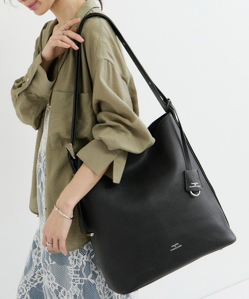 トートバッグ 「George Cinq(ジョルジュサンク)」BELED BACKET BAG（L）/WEB限定 レディースの画像