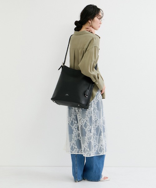 トートバッグ 「George Cinq(ジョルジュサンク)」BELED BACKET BAG（L）/WEB限定 レディースの画像