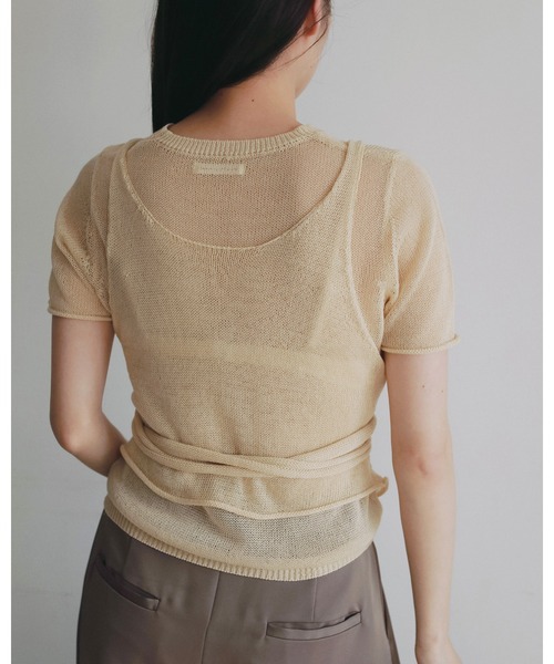 anuke（アンヌーク） ニット セーター Wrapcami Layered Knit