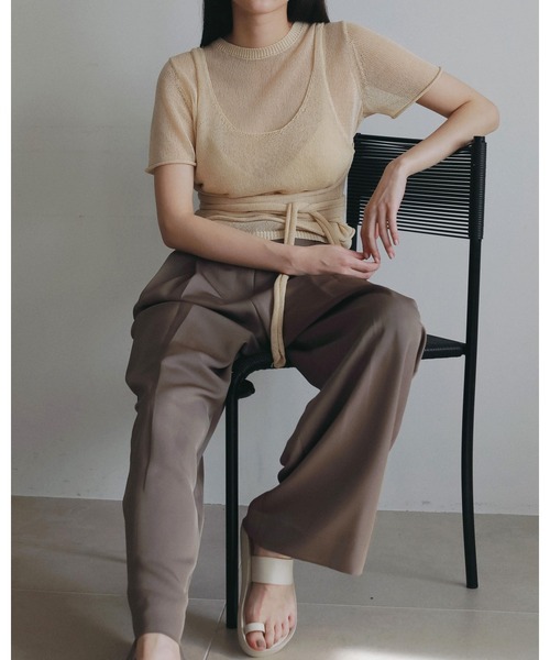 anuke（アンヌーク） ニット セーター Wrapcami Layered Knit