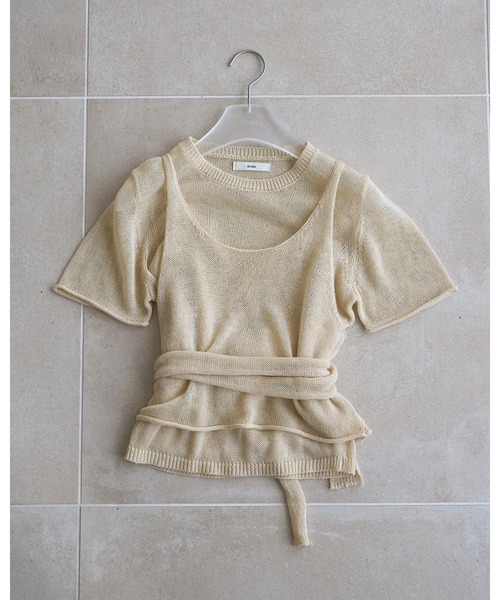 anuke（アンヌーク） ニット セーター Wrapcami Layered Knit