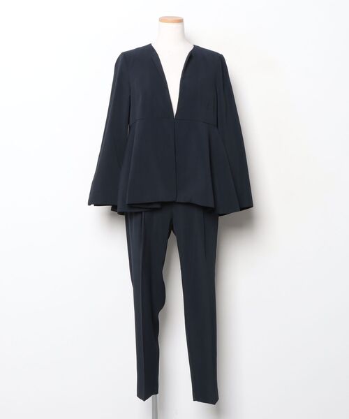 「Flolia」 セットアップ M ネイビー レディース