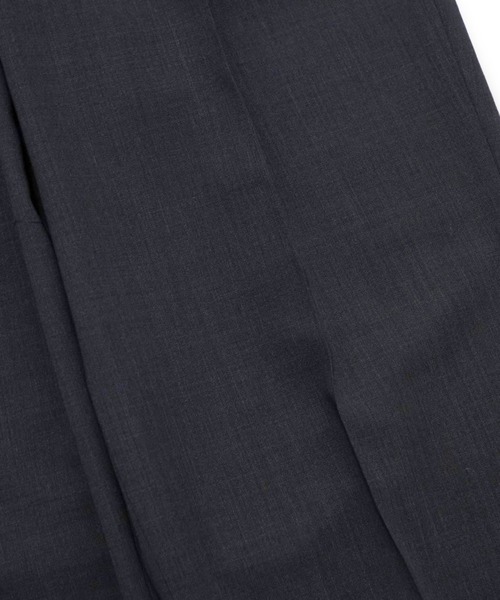 スラックス 「ATON」 TWIST WOOL GAUZE TWO TUCKED EASY PANTS メンズ レディースの画像