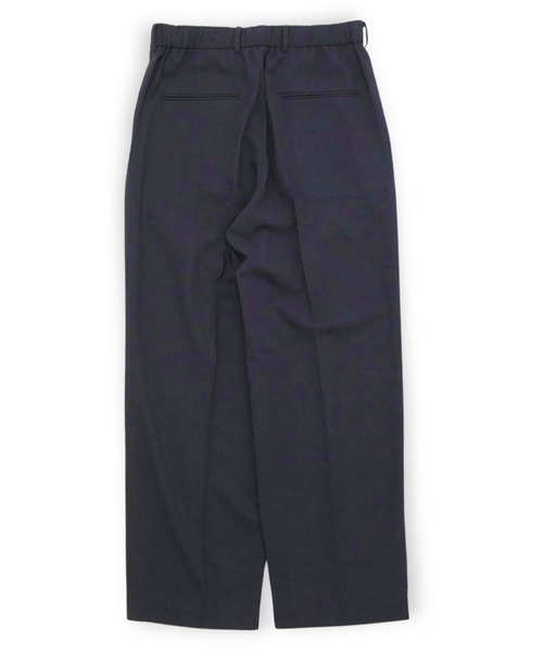 ATON（エイトン） スラックス TWIST WOOL GAUZE TWO TUCKED EASY PANTS