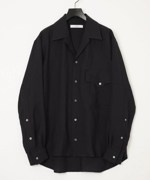 シャツ 「UJOH HOMME/ウジョー」Wide Set Open Collar Shirt メンズの画像