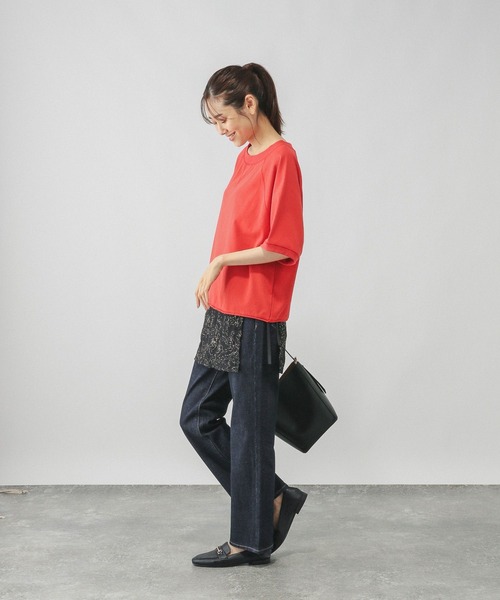 「GLOBAL WORK」 デニムパンツ MEDIUM ブルー レディース_画像7