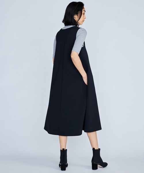 「DOUBLE STANDARD CLOTHING」 ノースリーブワンピース FREE ブラック レディース_画像6