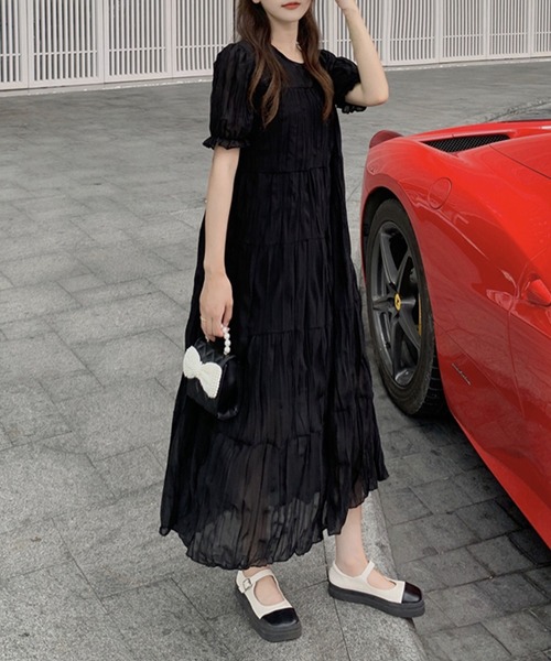 「junoah」 半袖ワンピース MEDIUM ホワイト レディース_画像7