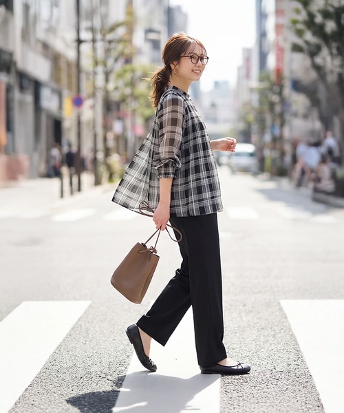 MM6(エムエムシックス) 長袖シャツブラウス サイズ38 L レディース  - 白×黒 チェック柄 MM6 エムエムシックス メゾンマルジェラ 長袖シャツ S62DT0022 S47294