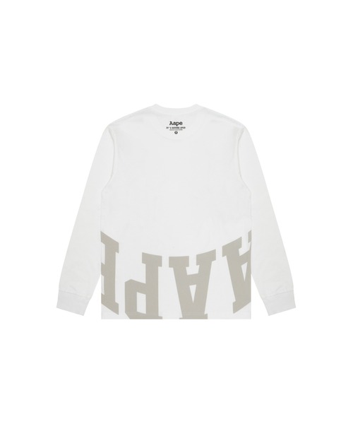 「AAPE BY A BATHING APE」 長袖Tシャツ SMALL ブラック メンズの画像