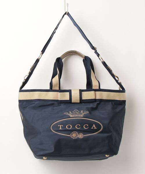 TOCCA（トッカ） 刺繍2WAYバッグ - ネイビー レディース : ZOZOTOWN 