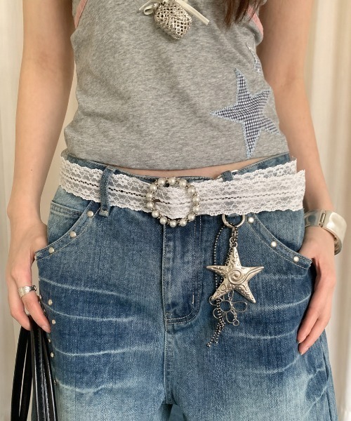 Achic（アシック） ベルト 26ss レースベルト ウエストマーク 韓国風
