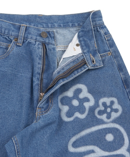 「PUNYUS」 デニムパンツ 2 ライトブルー レディース_画像4
