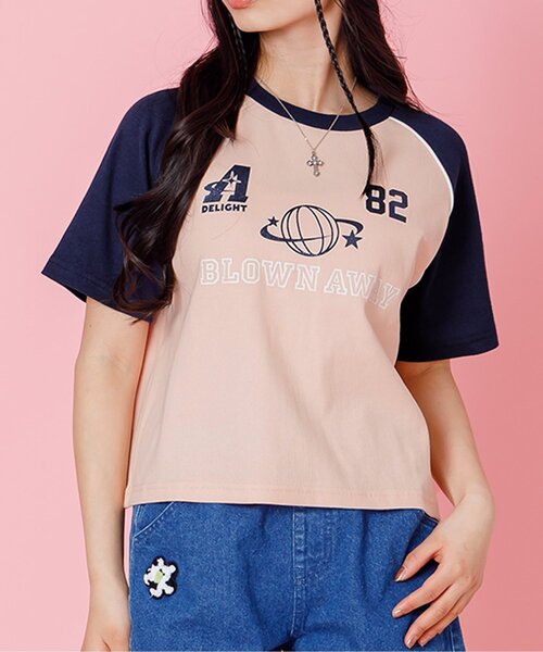 algy（アルジー） tシャツ リブラメロゴ半袖Tシャツ キッズ 子供服