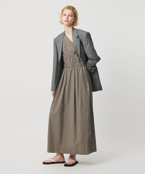 H BEAUTY&YOUTH UNITED ARROWS ワンピース 「H」タフタ ワンショルダー