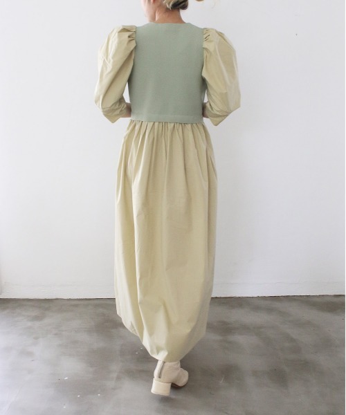「Marilyn Moon」 7分袖ワンピース FREE ベージュ レディース_画像7