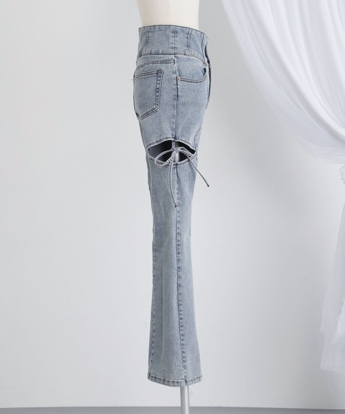 「DearMyLoveRose」 「.WORKS」デニムパンツ MEDIUM グレー レディース_画像2