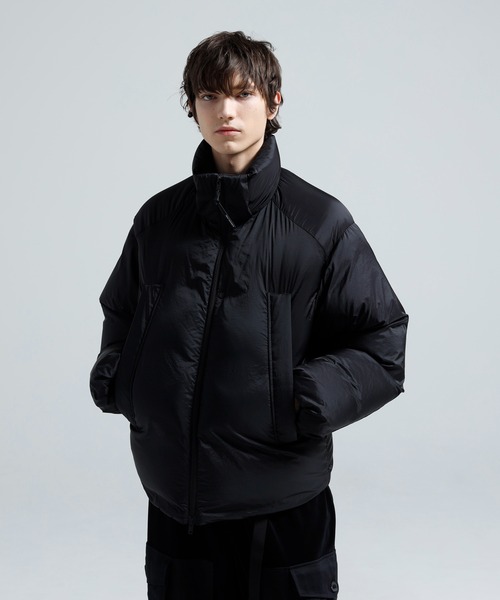 Y-3 ダウンジャケット ダウン HOODED PUFFER JACKET メンズ : ZOZOTOWN