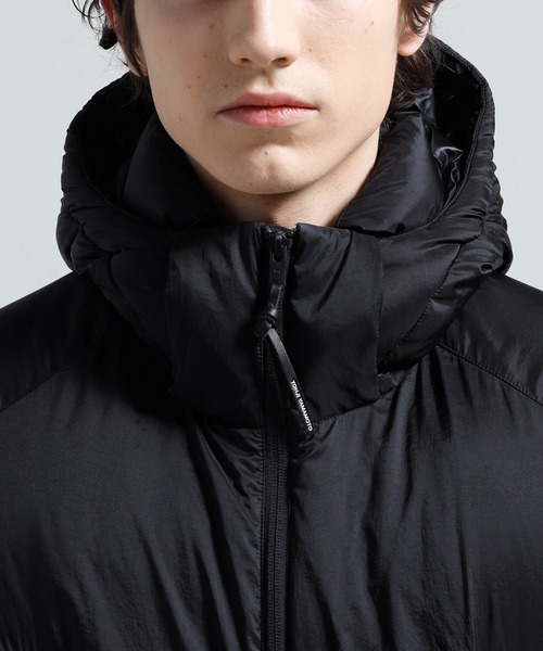 Y-3 ダウンジャケット ダウン HOODED PUFFER JACKET メンズ : ZOZOTOWN