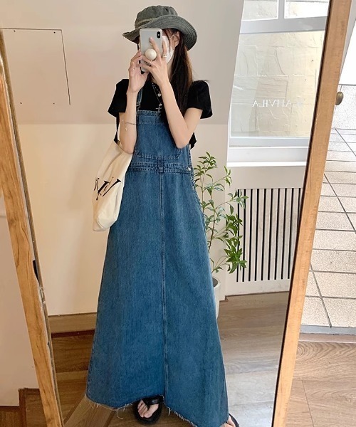 「gossip!ロサンゼルス」 サロペットスカート M ブルー レディース_画像3