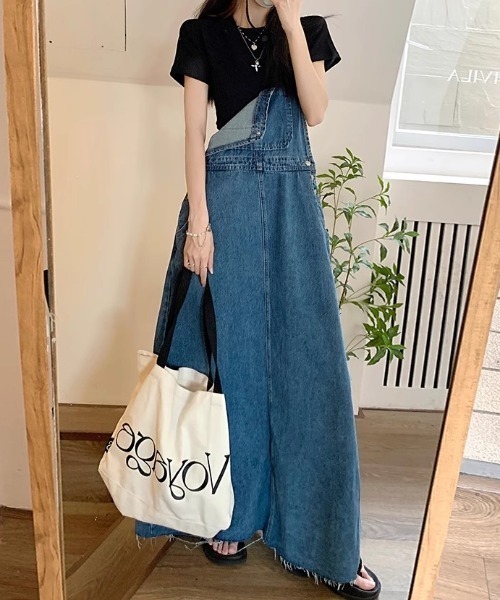 「gossip!ロサンゼルス」 サロペットスカート M ブルー レディース_画像7