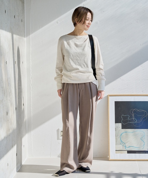 「LE TALON」 フラットパンプス 22.5cm ブラウン レディース_画像2