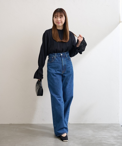「LE TALON」 フラットパンプス 22.5cm ブラウン レディース_画像7