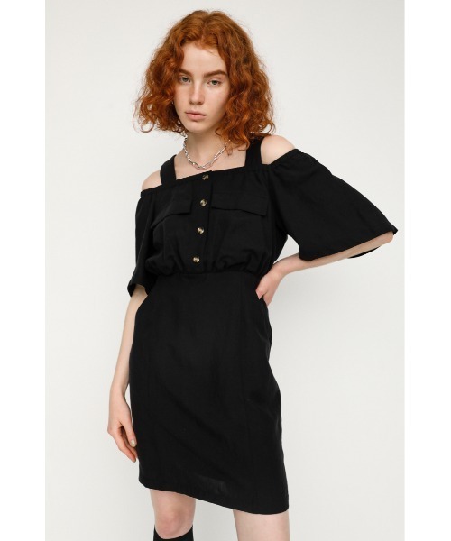 ワンピース OPEN SHOULDER OP オープンショルダー ワンピース ワンピース OPEN SHOULDER OP オープンショルダー ワンピース