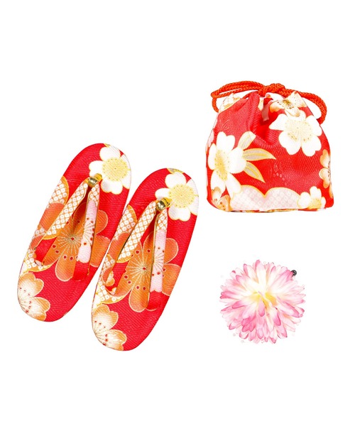 KYOETSU（京越） 着物 3歳七五三着物9点セット D キッズ 子供 女の子