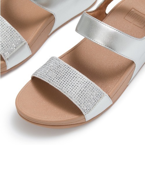 新品フイットフロップfitflopレディースサンダル24cm　訳有り品です。 FitFlop（フィットフロップ） サンダル LULU CRYSTAL EMBELLISHED BACK