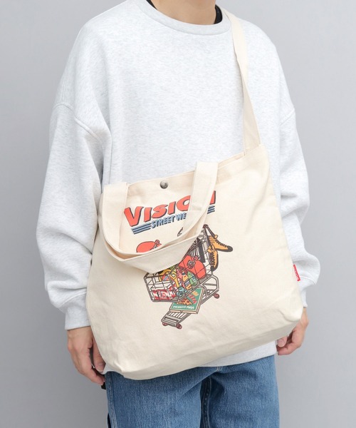 VISION STREET WEAR トートバッグ 2WAY キャンバス ショルダー