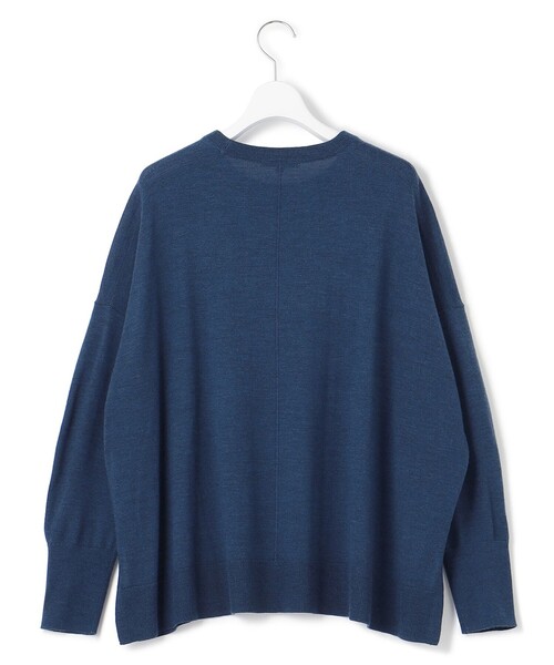 ニット セーター 「WEB限定カラーあり/洗える」ウーステッドウール