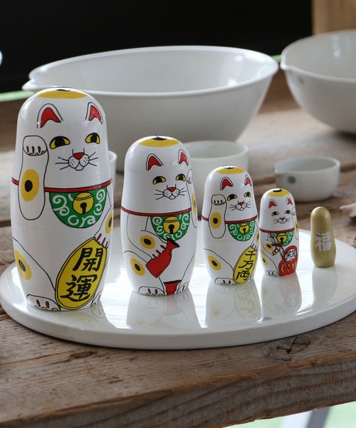 HIGHTIDE インテリア MIDORI KOMATSU LUCKY CAT ミドリコマツ