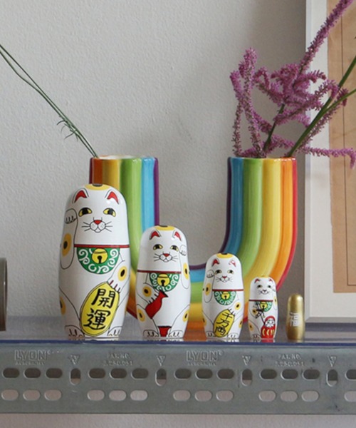 HIGHTIDE インテリア MIDORI KOMATSU LUCKY CAT ミドリコマツ