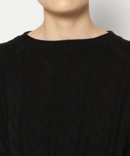 BABYLONE - BABYLONE ウールミックスオフショルプルオーバー 黒 BABYLONE｜オフショルリブプルオーバー | Rakuten Fashion(楽天