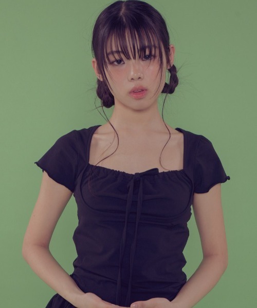 tシャツ A'GEM/9 × .kom 「 FANCY CLUB/ファンシークラブ」 PERLATT CHECK SEE-THROUGH TEE/チェ