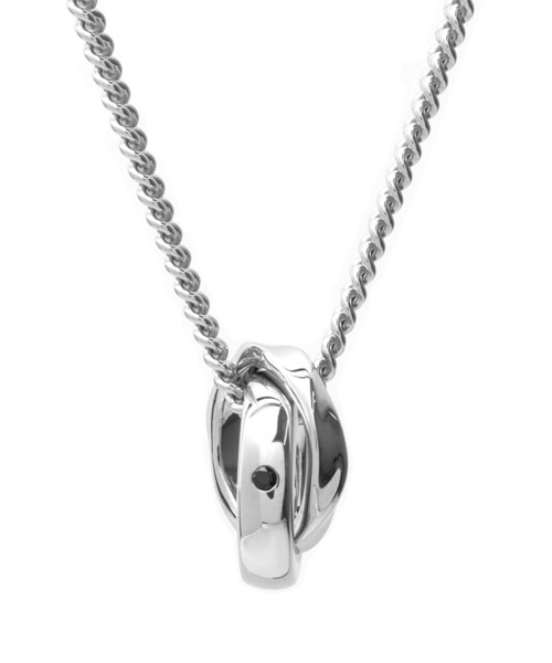 【即発】LION HEART ネックレス メンズ SV925 L ウェーブ LION HEART ネックレス “for Gift”ウェーブダブルリング
