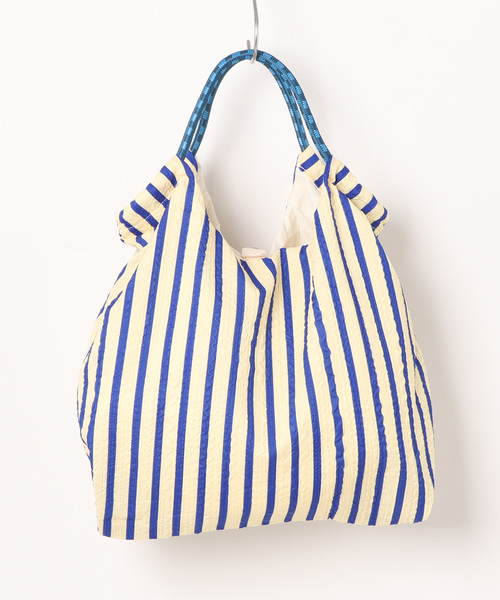 STYLEBLOCK トートバッグ ストライプ柄トートバッグ レディース