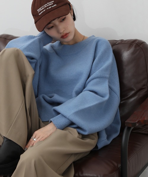 NOGLE ニット セーター 「NOGLE/ノグル」カラールーズリブニット