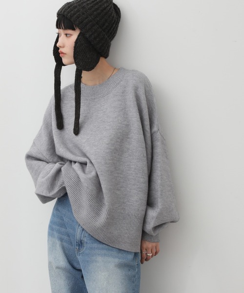 NOGLE ニット セーター 「NOGLE/ノグル」カラールーズリブニット